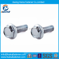 Stock Steel JIS B 1198 Blue Zinc Plated Hexagon Flange Bolts